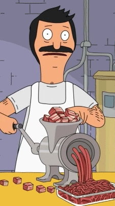 Manual meat grinder