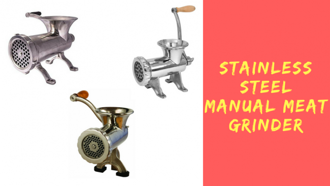stainless Steel Manual Meat Grinder